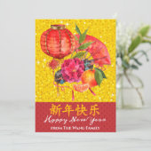 中国の新年 | Good Fortune Greeting シーズンカード (スタンド正面)