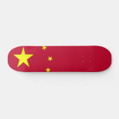 中国の旗スケートボード スケートボード (横)