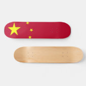 中国の旗スケートボード スケートボード (横)