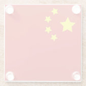 中国の旗 ガラスコースター (裏面)