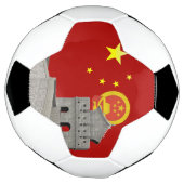 中国の旗 サッカーボール (回転)