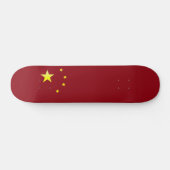 中国の旗 スケートボード (横)