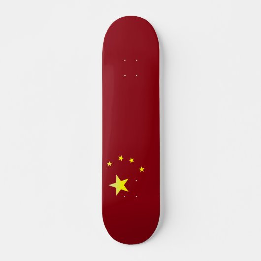 中国の旗 スケートボード (正面)
