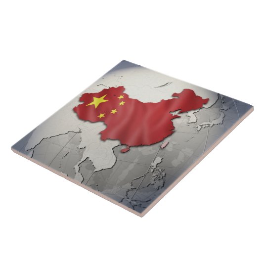 中国の旗 タイル (側面)