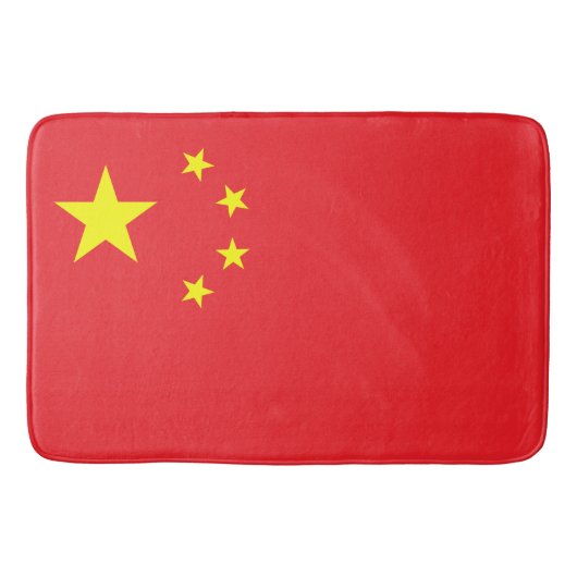 中国の旗 バスマット (正面)