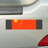 中国の旗 バンパーステッカー (車上)