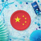 中国の旗 ペーパープレート (パーティー)