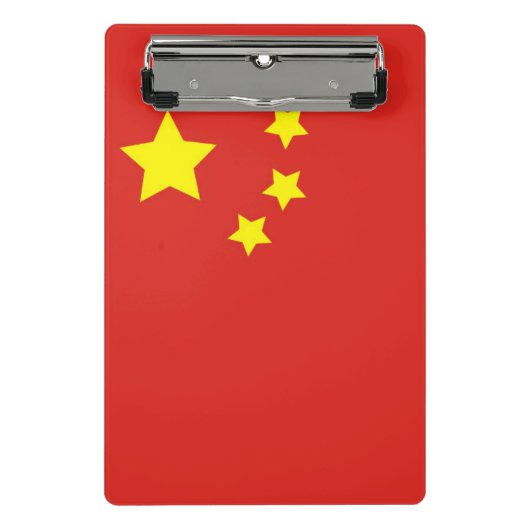 中国の旗 ミニクリップボード (正面)