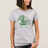 中国の日本の盆栽の女性 Tシャツ (正面)