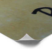 中国の書平和 ポスター (角)