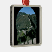 中国の有名な万里の長城 - 北京、アジア メタルオーナメント (右)