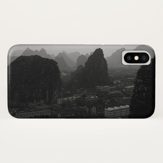 中国の桂林市街の風景 ヴィンテージ Case-Mate iPhoneケース (裏面(横))