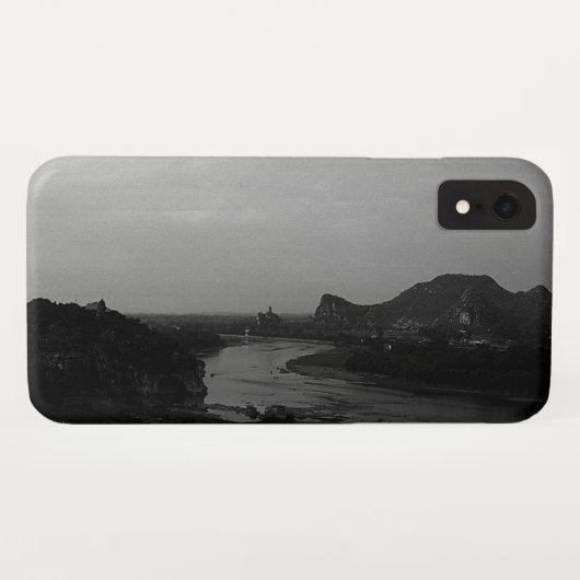 中国の桂林漓江のヴィンテージ風景 Case-Mate iPhoneケース (裏面(横))