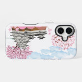 "中国の桜の木と宮殿 – オリエエレガントント iPhone 16ケース (裏面横)