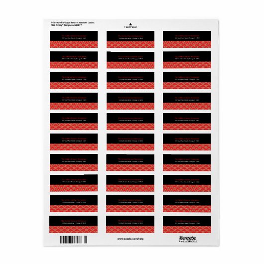 中国の模様 ラベル (フルシート)