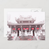 中国の横浜の寺院 ポストカード (正面/裏面)