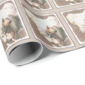 中国の毛のない絵画オリジナルドッグアート ラッピングペーパー (ロールコーナー)