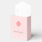 中国の水彩牡丹結婚式の引き出物箱 フェイバーボックス (オープン)