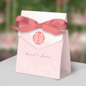 中国の水彩牡丹結婚式の引き出物箱 フェイバーボックス