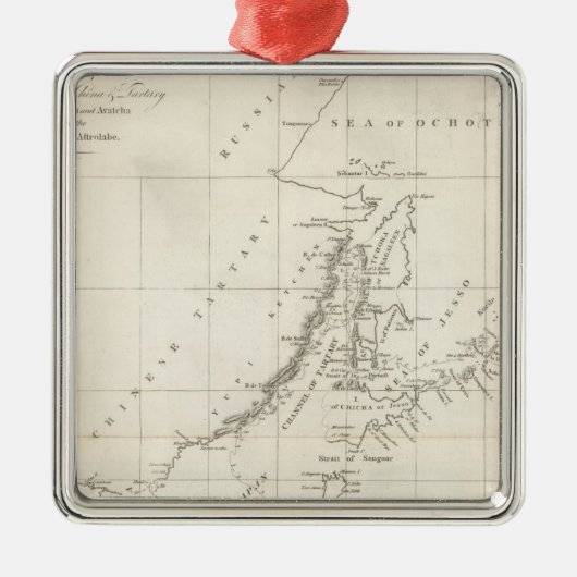 中国の海の1787年になされる発見 メタルオーナメント (正面)