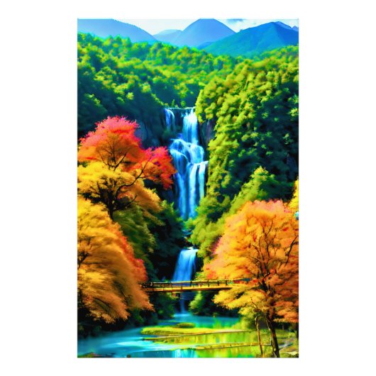 中国の滝 フォトプリント            (正面)