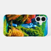 中国の滝 iPhone 16ケース (裏面横)