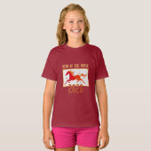 中国の火の馬の新年2026子供用 Tシャツ (正面フル)
