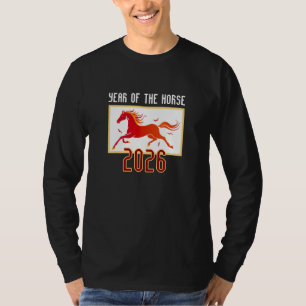 中国の火の馬の新年 2026 Tシャツ