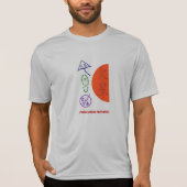 中国の火星共和国はワイシャツ行きます Tシャツ (正面)