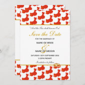 中国の特別なイベント 結婚式のお祝い セーブザデート (正面/裏面)