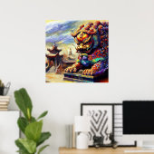 中国の獅子(11) ポスター (ホームオフィス)