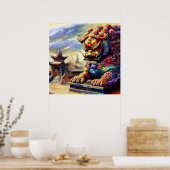 中国の獅子(11) ポスター (キッチン)