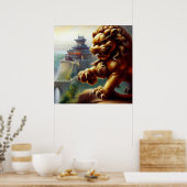 中国の獅子(12) ポスター (キッチン)