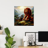 中国の獅子(18) ポスター (ホームオフィス)