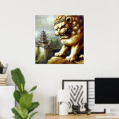 中国の獅子(19) ポスター (ホームオフィス)