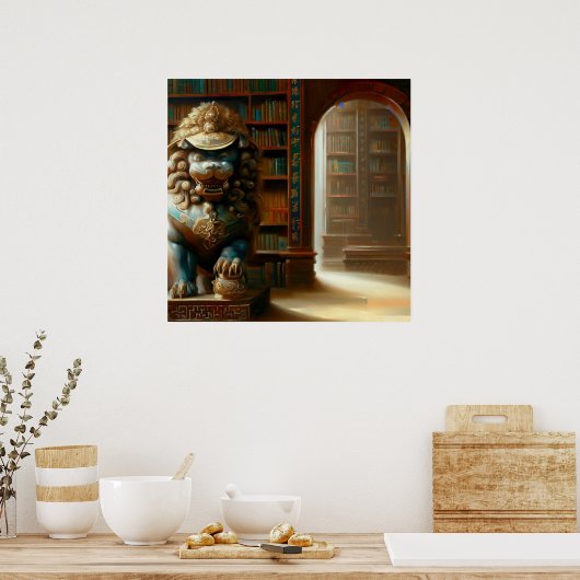 中国の獅子(21) ポスター (キッチン)