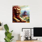 中国の獅子(27) ポスター (ホームオフィス)