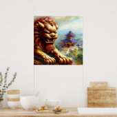 中国の獅子(27) ポスター (キッチン)