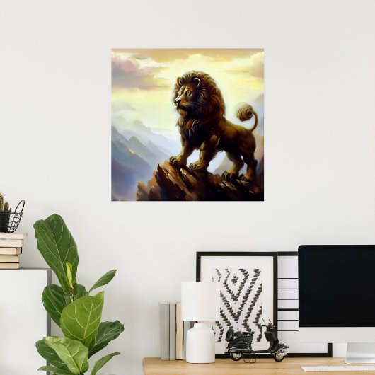 中国の獅子(28) ポスター (ホームオフィス)