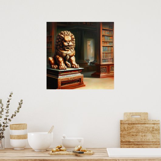 中国の獅子(30) ポスター (キッチン)