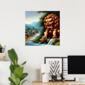 中国の獅子(36) ポスター (ホームオフィス)