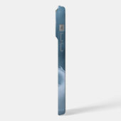 中国の白い青いドラゴンのアートファンタジーデザイン iPhoneケース (左側面)