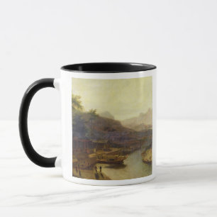 中国の眺め: 茶植物の耕作、c.1810 マグカップ