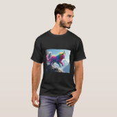 中国の神話に登場する虹の冠を被った伝説の猫、ゾウウー Tシャツ (正面フル)