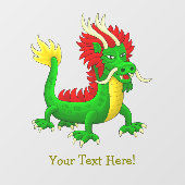 中国の神話のドラゴン ウィンドウサイン (シート)