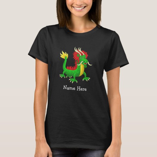 中国の神話のドラゴン Tシャツ (正面)