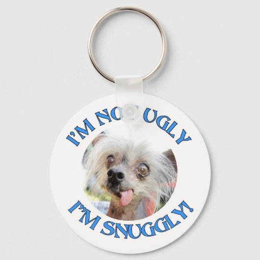 「中国の私は醜くない。おれはおとなしく働いてる！」 キーホルダー (正面)