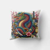 中国の竜 クッション (裏面)