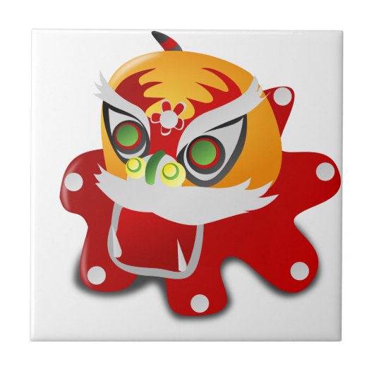 中国の竜 タイル (正面)