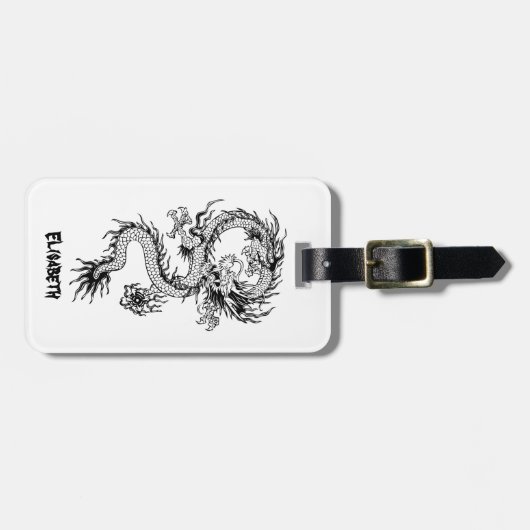 中国の竜 ラゲッジタグ (正面横)
